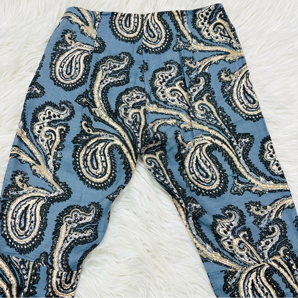 Free People Paradise Printed Flare Linen Blend Pants - Picture 4 of 8